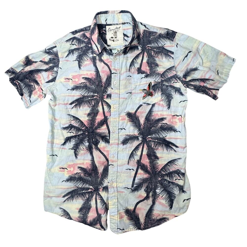 Coastal Tropical mens shirt sx XL, cotton, restort, casual button up